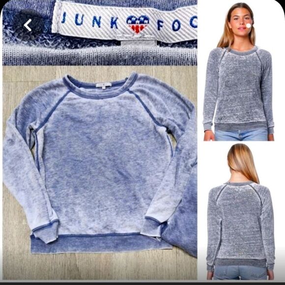Junk Food Free People Burnout Sweatshirt - Picture 1 of 5
